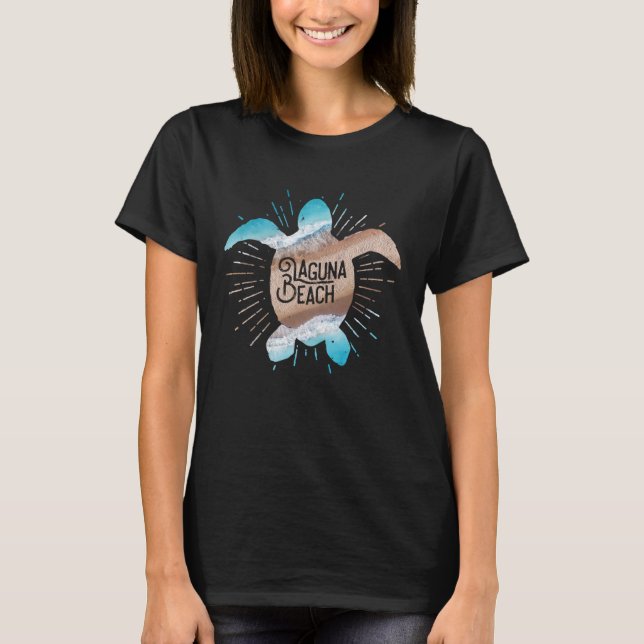 Beach Laguna Beach Sea Turtle Ocean Beach Laguna B T Shirt (Framsida)