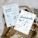 Beach Last Toast Bachelorette Helg Inbjudningar<br><div class="desc">Beach Last Toast Bachelorette Helg-inbjudan</div>
