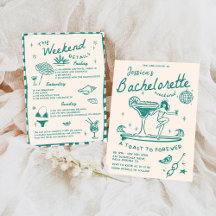 Beach Last Toast Funky Bachelorette Helg