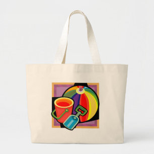 Beach Leksak Tote Bag Jumbo Tygkasse