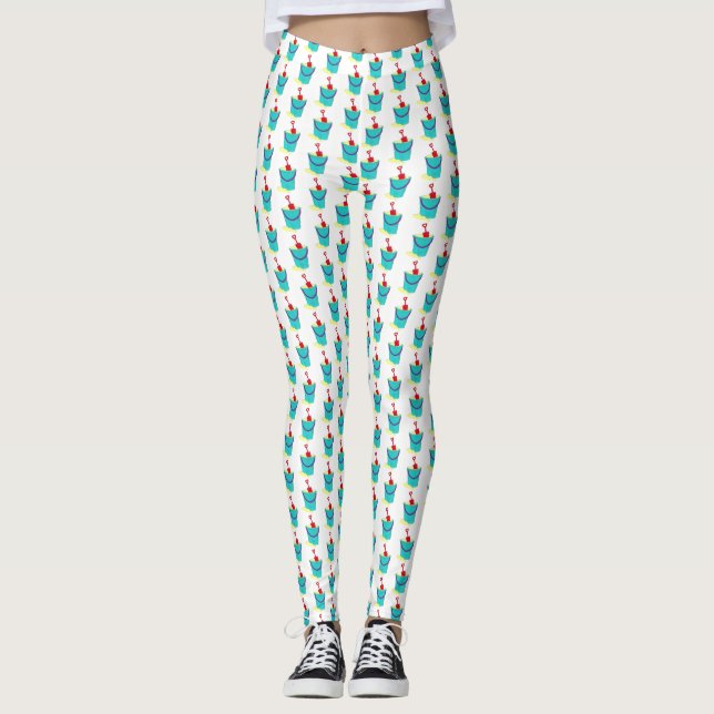 Beach Leksaker Sand Bucket Pail Shovel Summer Vaca Leggings (Framsida)