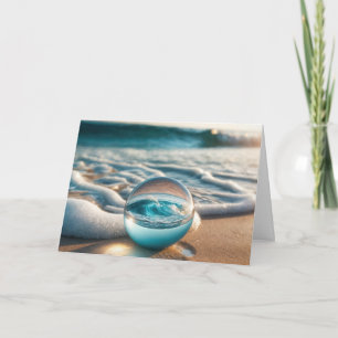 Beach Lens Boll för födelsedagen Kort