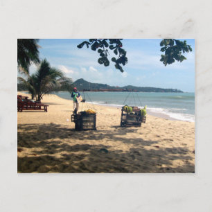 Beach-leverantörer ... Lamai Beach, Koh Samui-ön Vykort