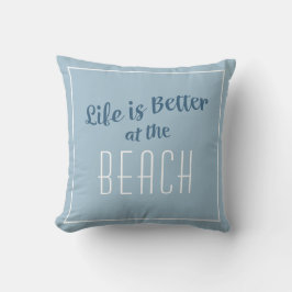 Beach Life är bättre för kustblått Kudde