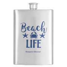 Beach Life-citat Nautical Coastal Summer Navy