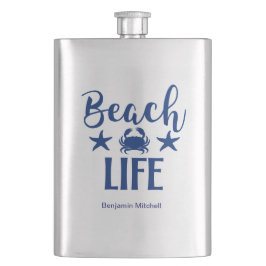Beach Life-citat Nautical Coastal Summer Navy Fickplunta