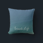 Beach Life-citat Ocean Vatten Blue Abstrakt Coola Kudde<br><div class="desc">Tryckt med vackra och goda scener av havsbotten!</div>