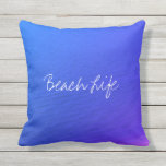 Beach Life-citat Ocean Vatten Neon Blue Abstrakt Kudde<br><div class="desc">Tryckt med vackra och goda scener av havets bakre abstrakt i nyblått!</div>
