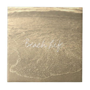 Beach Life citerar tydligt Ocean Sandy Golden Vatt Kakelplatta