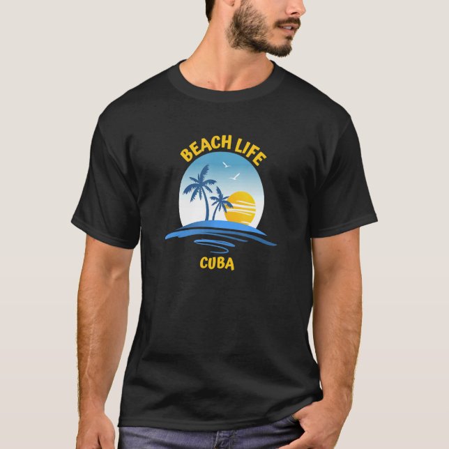 Beach Life Diego Garcia T Shirt (Framsida)