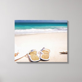 "BEACH LIFE"-drömmarna om Sea and Sand Wall Art Canvastryck