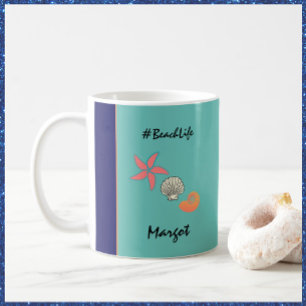 Beach Life för Starfish och Seashells Beach Life Kaffemugg