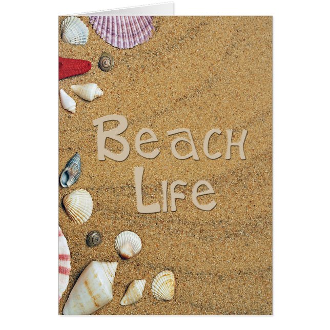 Beach Life Hälsningskort (Framsidan)