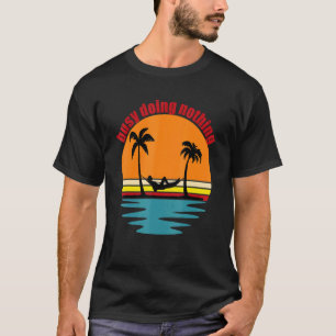 Beach Life Hammock Handflatan Träd Sol Surfa Sand  T Shirt