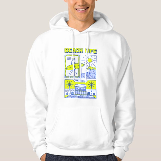 Beach Life Hoodie (Framsida)