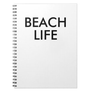 Beach Life Lifeguard Gift Anteckningsbok