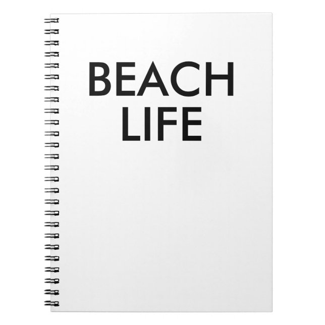 Beach Life Lifeguard Gift Anteckningsbok (Framsidan)