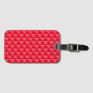 Beach Life Lifeguard Gift Bagagebricka