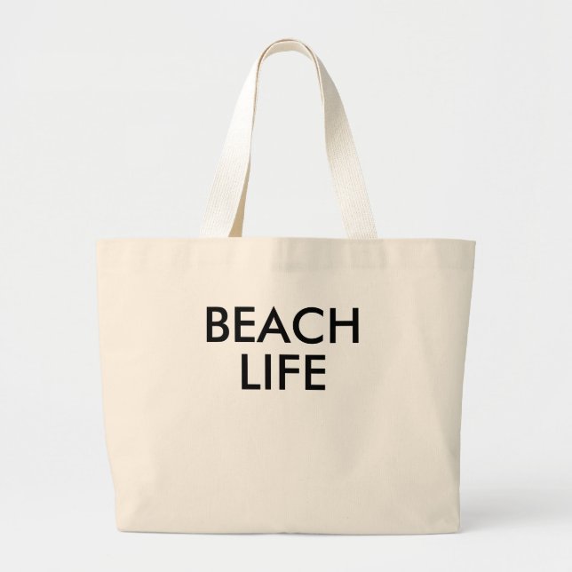 Beach Life Lifeguard Gift Jumbo Tygkasse (Framsidan)