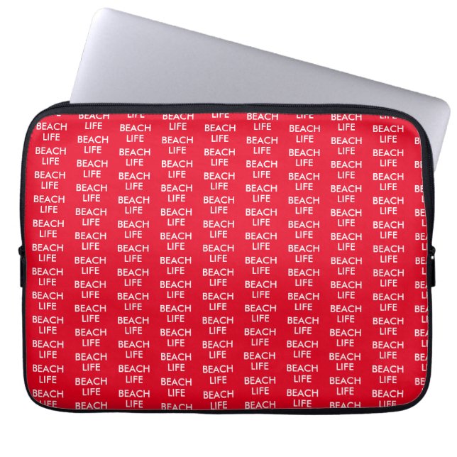 Beach Life Lifeguard Gift Laptop Fodral (Framsidan)