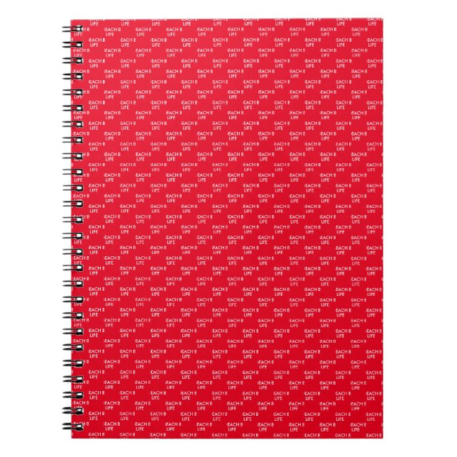 Beach Life Lifeguard Gift Red Anteckningsbok (Framsidan)