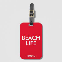 Beach Life Lifeguard Gift Red