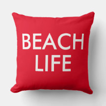 Beach Life Lifeguard Gift red
