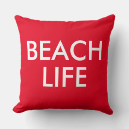Beach Life Lifeguard Gift red Kudde