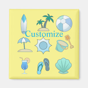 Beach Life Sak Thunder_Cove Magnet