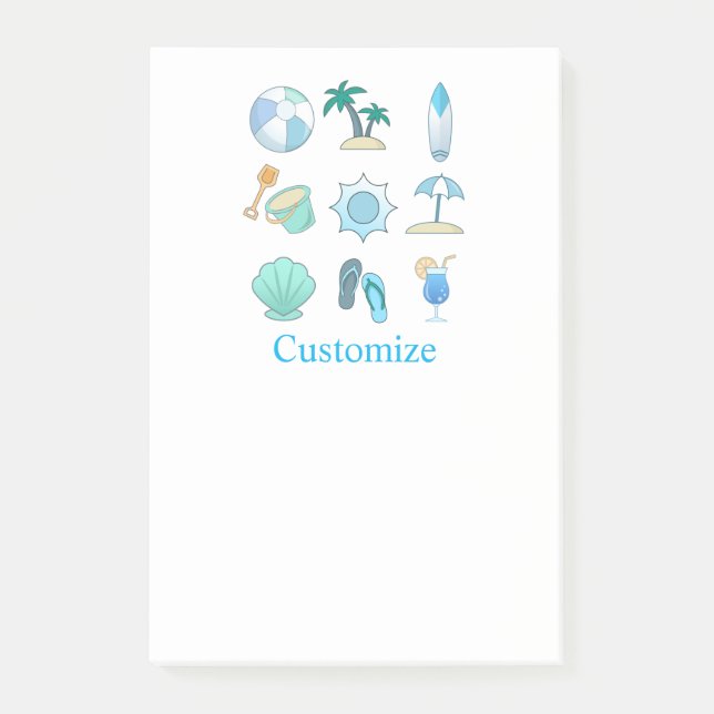 Beach Life Sak Thunder_Cove Post-it Block (Framsida)