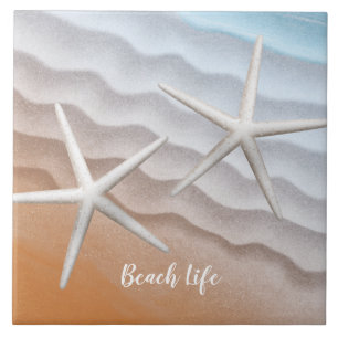 Beach Life Starfish Kakelplatta