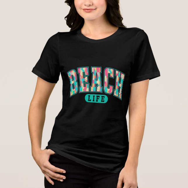 Beach Life – Summer Vacation for Ocean Lovers T Shirt (Framsida)