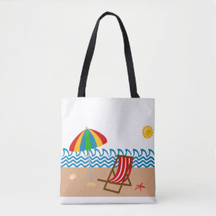 Beach Life Tote Tygkasse