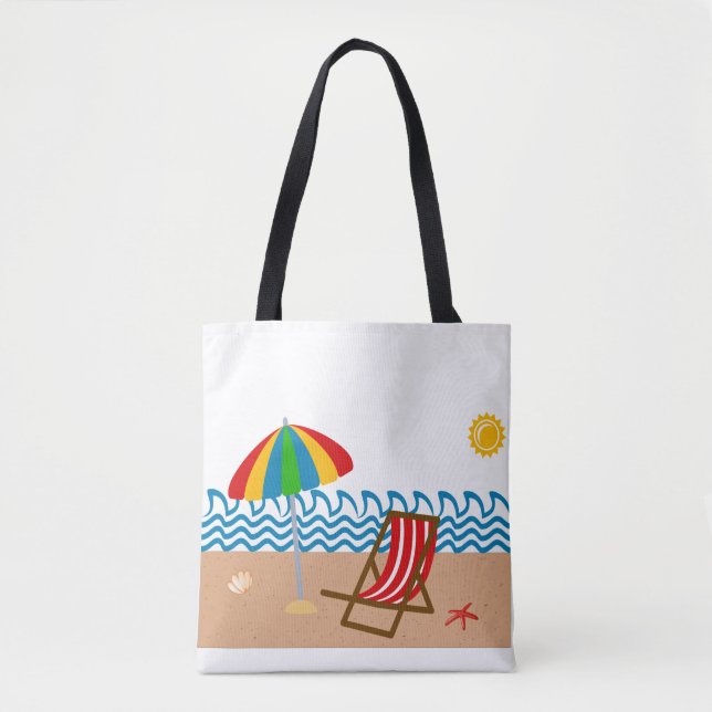 Beach Life Tote Tygkasse (Framsida)