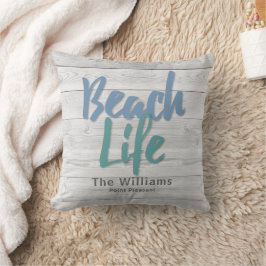 Beach Life Wood Dock Dekorativ kudde