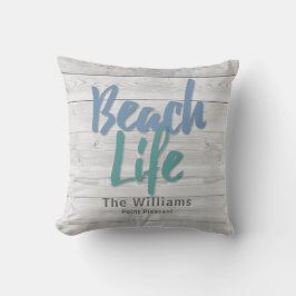 Beach Life Wood Dock Dekorativ kudde