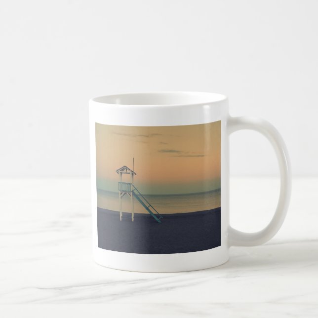 Beach Lifeguard Torn Sunset  Kaffemugg (Höger)