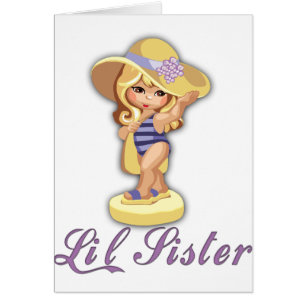 Beach Little Sister Hälsningskort