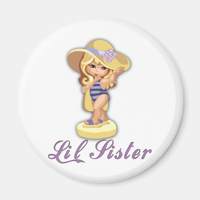 Beach Little Sister Magnet (Framsidan)
