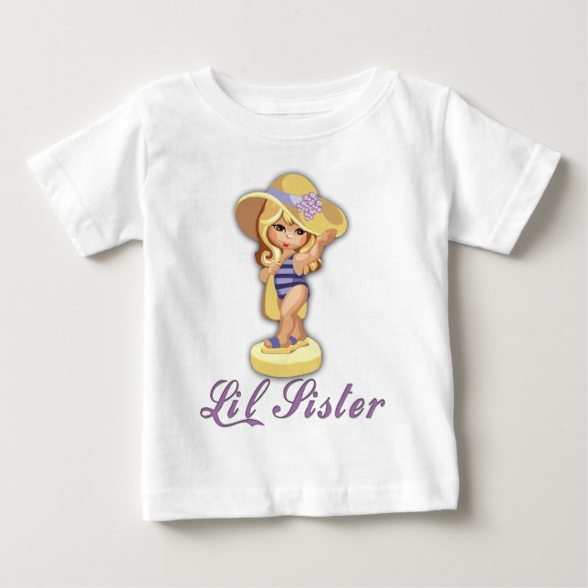 Beach Little Sister Tee Shirt (Framsida)
