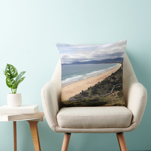 Beach lookout throw pillow kudde (Stol)