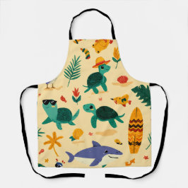 Beach Lover All-Over Print Apron Gift