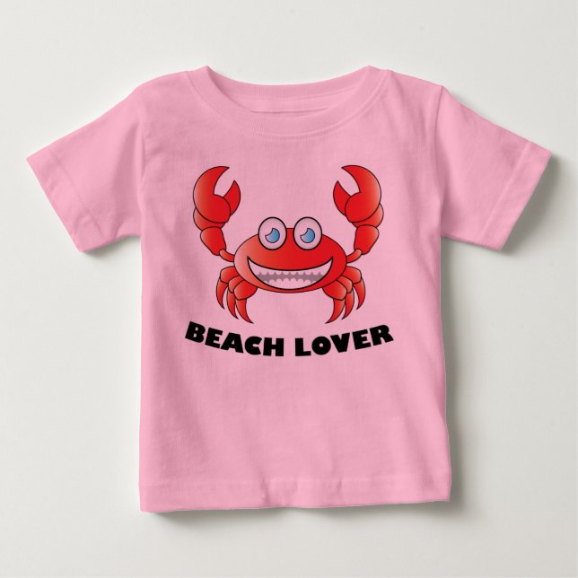 Beach Lover - Baby Fin Jersey T-Shirt (Framsida)