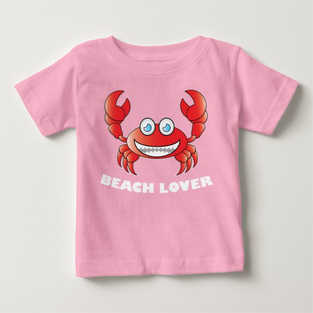 Beach Lover - Baby Fin Jersey T-Shirt (Framsida)