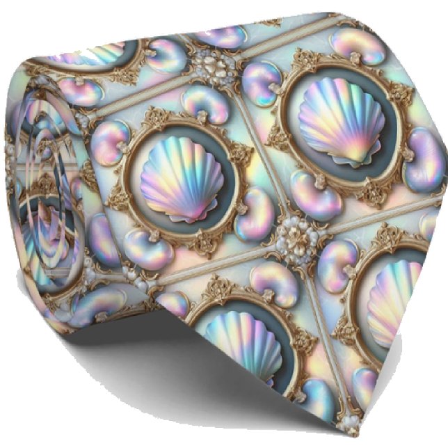 Beach Lovers Tie | Opal Seashell Pattern  Slips (Skapare uppladdad)