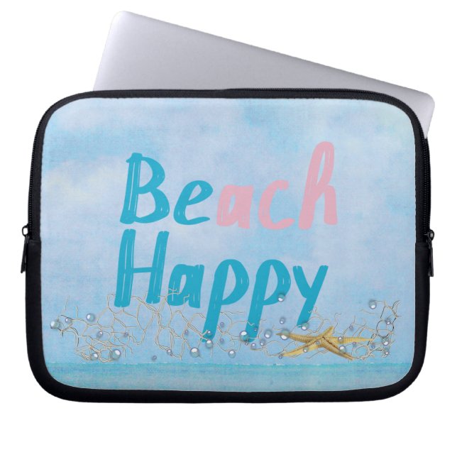 Beach Lycklig Starfish Laptop Sleeve (Framsidan)
