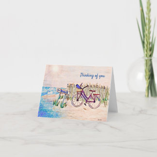Beach-målande cykel Att tänka på ditt kort