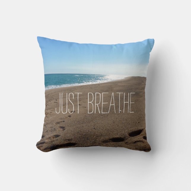Beach med just Breathe-offert Kudde (Framsida)