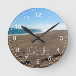 Beach med offert rund klocka