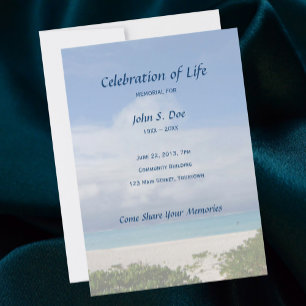 Beach Memorial Firande of Life-inbjudan Inbjudningar